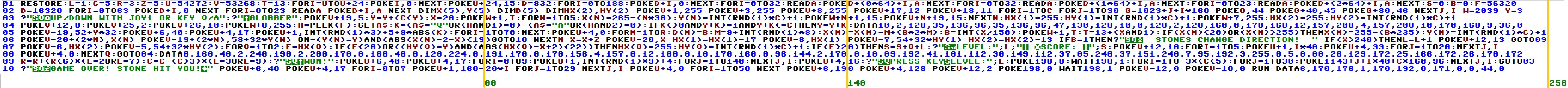 Zeichenanzahl pro Zeile